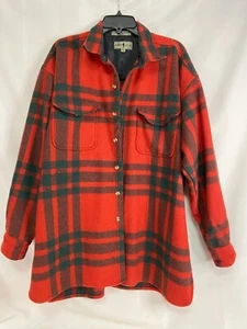 VTG Robert Stock Men's XL Plaid Wool Jacket/Shirt Hunting, Fishing, Outdoors - Picture 1 of 8