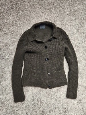 Cárdigan para mujer Lanvin, talla XS negro 100 % lana polar, hecho en Italia. Foto 1 de 4