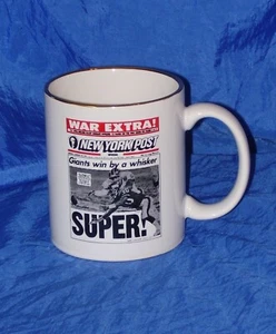 New York Giants Win By A Whisker Super Bowl XXV Headline 12oz Coffee Mug - Picture 1 of 2