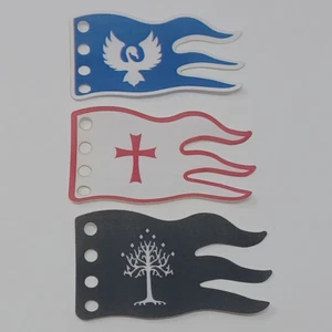 Banderas de tres colgantes impresas CapeMadness para barra LEGO (paquetes de 10) - Imagen 1 de 14