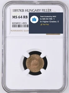 Top Pop 1897KB HUNGARY 1 FILLER KM# 480 - Picture 1 of 3