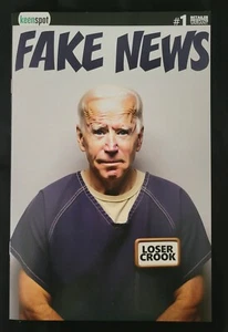 Biden's Titans Vs Trump's Titans #1 Comic 1:20 Fake News Biden Mugshot - Picture 1 of 11
