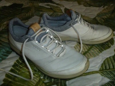 WOMENS ECCO YAK GOLF SHOES GORE-TEX LEATHER HYBRID 3 EXTRA WIDTH — 第 1/4 张图片