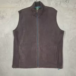 Woolrich full zip sweater vest fleece gray mens XL - Picture 1 of 7