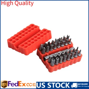 33 Torx Bit Tri Wing Screwdriver Tamper Proof Security Torq Hex Star Spanner Set - Picture 1 of 11