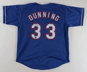 Dane Dunning Signed Texas Rangers Jersey Beckett Hologram  - Picture 1 of 2
