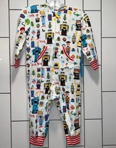 Disney Kids Pajamas - Pixar Holiday - Toy To The World Theme - Nutcracker - 4T - Picture 1 of 7