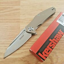 Kershaw Natrix Frame Folding Knife 3.25" 8Cr13MoV Steel Blade Tan G10 Handle 