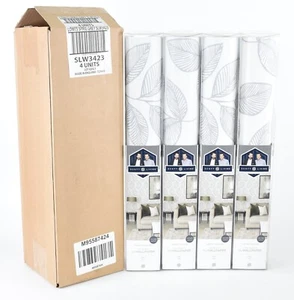 Scott Living SLW3423 Self Adhesive Nu Wallpaper Textured 20.5x18 Sprig Grey Lot - Picture 1 of 1