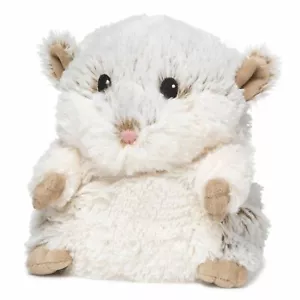 WARMIES Grande Accogliente Peluche Marrone e Bianco Criceto - Foto 1 di 1