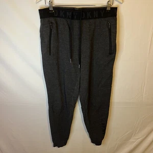 DKNY Womens Grey Joggers Trousers Size Medium Elastic Waistband - Picture 1 of 4