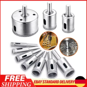 10 Stück Fliesenlochschneider Set Diamantbohrer Diamant Lochsäge für Glas Fliese - Bild 1 von 12