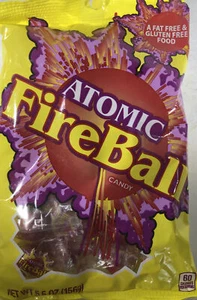 Ferrara Atomic Fireballs Hot Cinnamon Flavored Candy 5.5 oz Bag Fresh-SHIP 24HRS - Picture 1 of 12