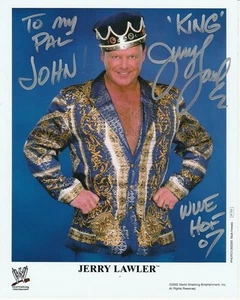 JERRY THE KING LAWLER Autographed Signed 8x10 WWE WRESTLING Photograph - To John - Picture 1 of 1