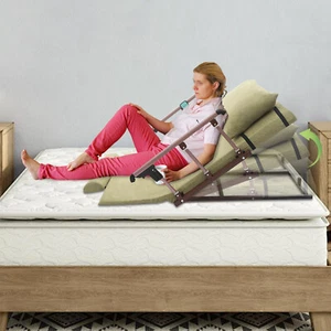 Cama Elevadora Eléctrica Respaldo Respaldo para Personas Mayores con Barandilla - Imagen 1 de 20