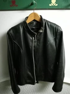 QUALITÄT, DAMEN LEDER BIKER JACKE - SCHÖN!   Damen Größe 13 - Bild 1 von 3