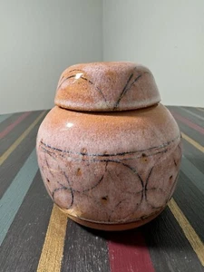 Vintage Pottery Lidded Jar Vessel - Picture 1 of 22
