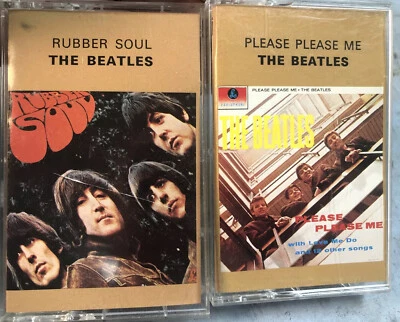 Beatles Lot- Please Please Me / Rubber Soul cassettes Capital Clear Jewel/Insert - Image 1 of 4