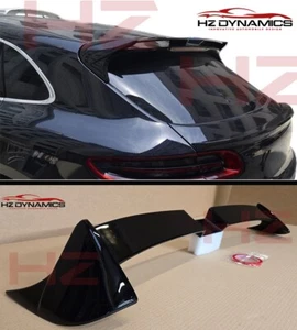 FOR PORSCHE MACAN REAR GLOSS BLACK ROOF WING SPOILER LIP  2014 2018. BODYKIT UK - Picture 1 of 11