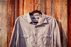 Women's AXIST b&w herringbone checked button up long sleeve shirt size XL/TG - Picture 1 of 14