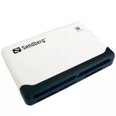Sandberg (133-46) External Multi Card Reader, USB Powered, Black & White - Image 1 of 2