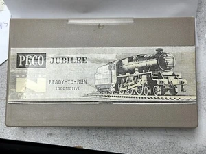 N Scale Peco NL-21 Class 5XP 'Jubilee' 4-6-0 in LMS Black Not org Box B - Picture 1 of 10