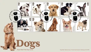 GB 2024 DOGS Stamp Set First Day Cover TH postmark, issue date 06/06/2024 - Picture 1 of 3