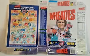Caja de cereales planos de trigo 75 aniversario de la NFL - Shula, Butkus, arroz, Payton y Baugh - Imagen 1 de 1