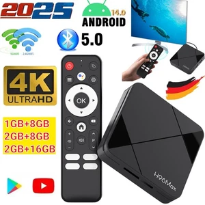 2025 NUEVO Smart TV BOX Android 14.0 2G+16GB 4K HD Quad Core 5G WIFI Reproductor multimedia - Imagen 1 de 31