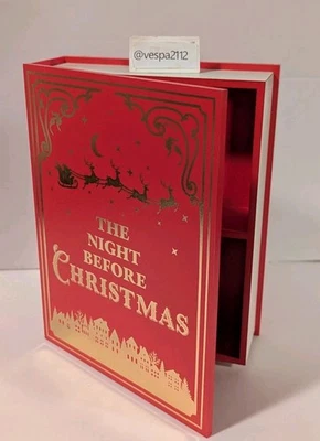 Target Bullseye Parque Infantil Noche Antes de Navidad Libro Bandeja Dividida Estante Madera Foto 1 de 4