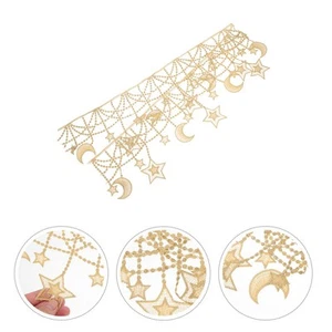 Dress Lace Accessories Star Trim Moon Exquisite Water-soluble Embroidered - Picture 1 of 12