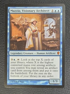 Muzzio, Visionary Architect Conspiracy Magic: The Gathering MTG NM Magic Card - Image 1 of 2