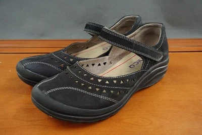 Zapatos Bionica Mary Jane para mujer 11 cuero negro cómodos para caminar antideslizantes Foto 1 de 4