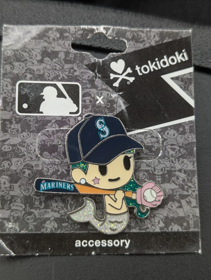 Tokidoki Seattle Mariners Mermaid Enamel Pin - Image 1 of 1