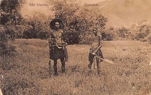 CABO VERDE - São Vicente - Costumes - SEE SCANS FOR CONDITION Lower left corner - Picture 1 of 2
