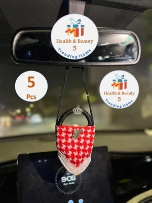 5 Pcs X Jordan keffiyeh Rear View Mirror Car Charm شماغ اردني تعليقة سياره - Image 1 of 4