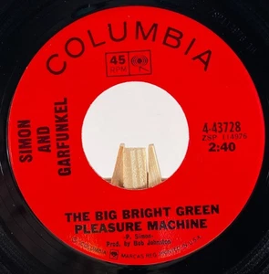 SIMON & GARFUNKEL 45 THE BIG BRIGHT GREEN PLEASURE MACHINE / THE DANGLING...—VG+ - Bild 1 von 6