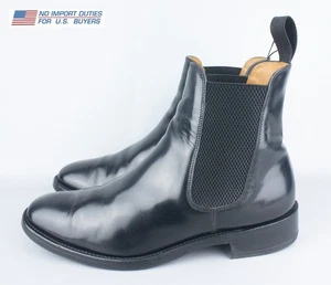 Loake 290b Black Leather Chelsea Ankle Derby Dealer Slip On Boots UK 9 US 10 - Picture 1 of 24