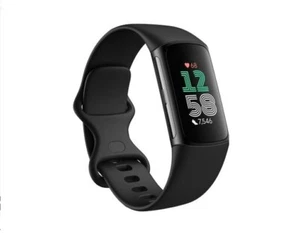 FITBIT ACTIVITY TRACKER CHARGE 6 (GA05183-NA) OBSIDIAN / BLACK ALUMINUM - Picture 1 of 1