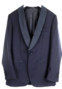 SUITSUPPLY Manhattan Blazer UK38R Tuxedo Navy Wool Super Classic - Picture 1 of 9