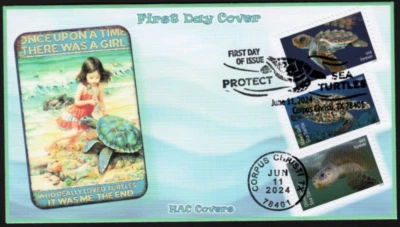 Protect Sea Turtles, SC# 5865-5870, on 2 covers - Image 1 of 2