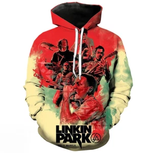 BG Linkin Park Colorful Art On Stage All Over Print Hoodie 3D Full Sizes XS-5XL - Picture 1 of 2