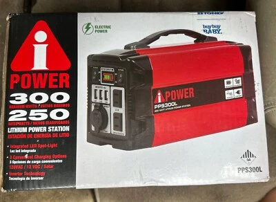 A-iPower 300 Watt Lithium Power Supply, Built In Integrated LED Spotlight - Image 1 of 2