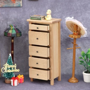 1:12 Scale Dollhouse Miniature Locker Cabinet Unpainted Furniture Accessories - Picture 1 of 6