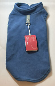 Gooby Stretch Fleece Dog Vest - Blue, size Large NEW With Tags