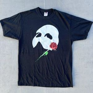 Vintage 1986 Phantom of the Opera T-Shirt Size Large - Color Black - Picture 1 of 16
