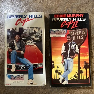 Beverly Hills Cop and Beverly Hills Cop II VHS Lot Eddie Murphy - Image 1 of 2