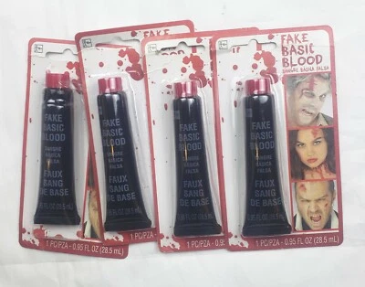 Лот из 4 Fake Basic Blood Halloween Zombie 0,95 жидк. унц. - Изображение 1 из 4