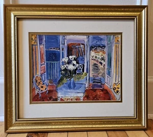 Rauol Dufy "Interior With Open Windows' Framed Art Print - Picture 1 of 5