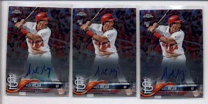 ALEX MEJIA LOT OF (3) 2018 TOPPS CHROME ROOKIE AUTOGRAPH AUTO AJ7091